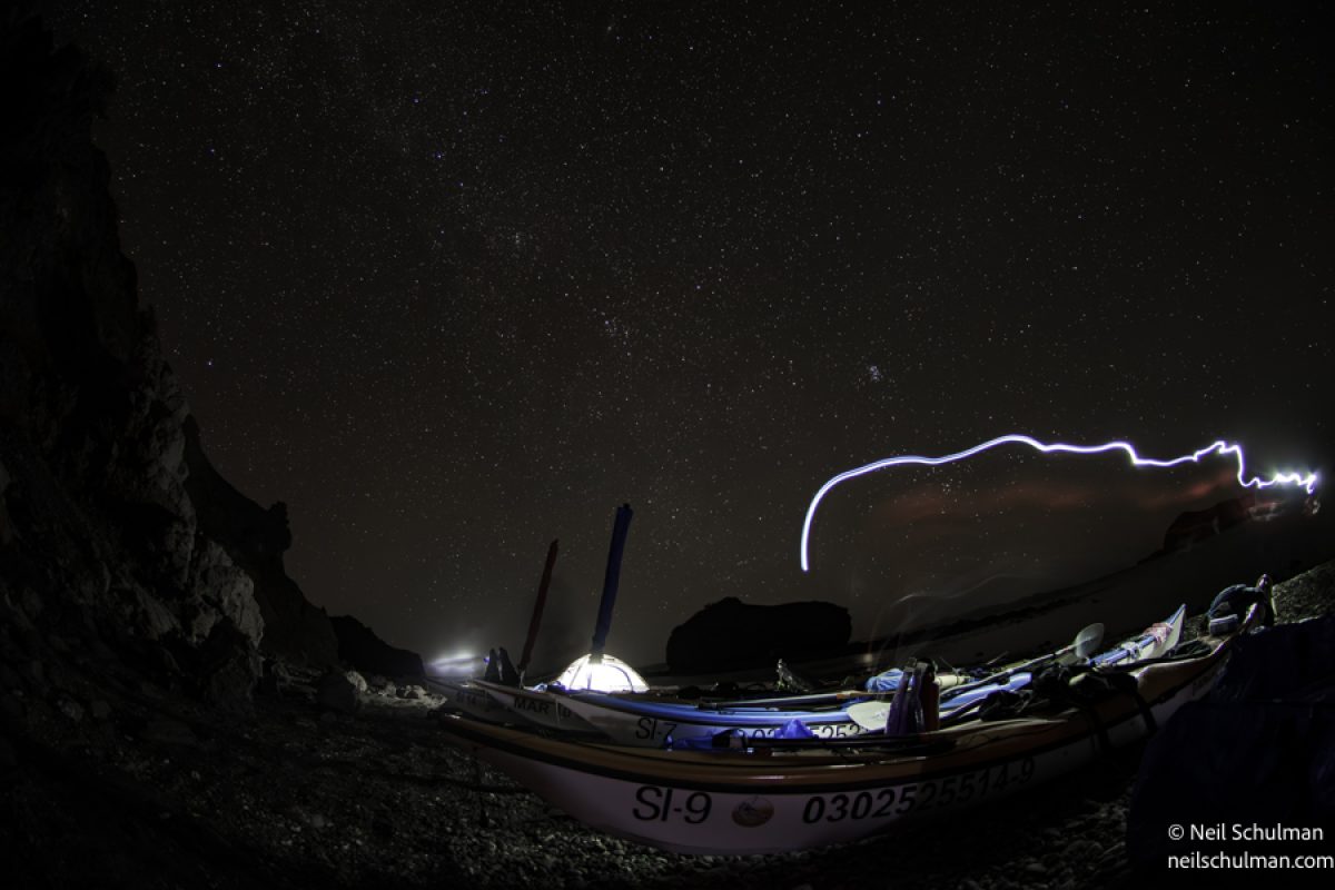 Stars Tent hedlampkayaks Ashore Hot springs campH1